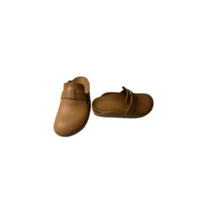 ZARA Rubberized Clog Mules Camel Color - Hard To Find!